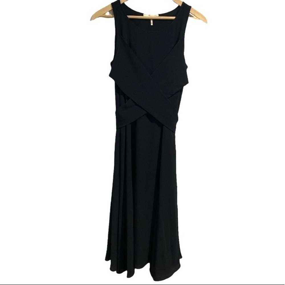 MAJE black dress Rov crisscross pocket size 2 - Picture 4 of 7